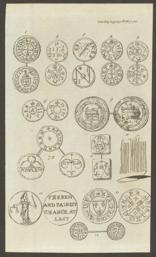 Coins. Lambertus, Emperor of Italy. York. Alfred the Great. Bury St Edmunds 1790